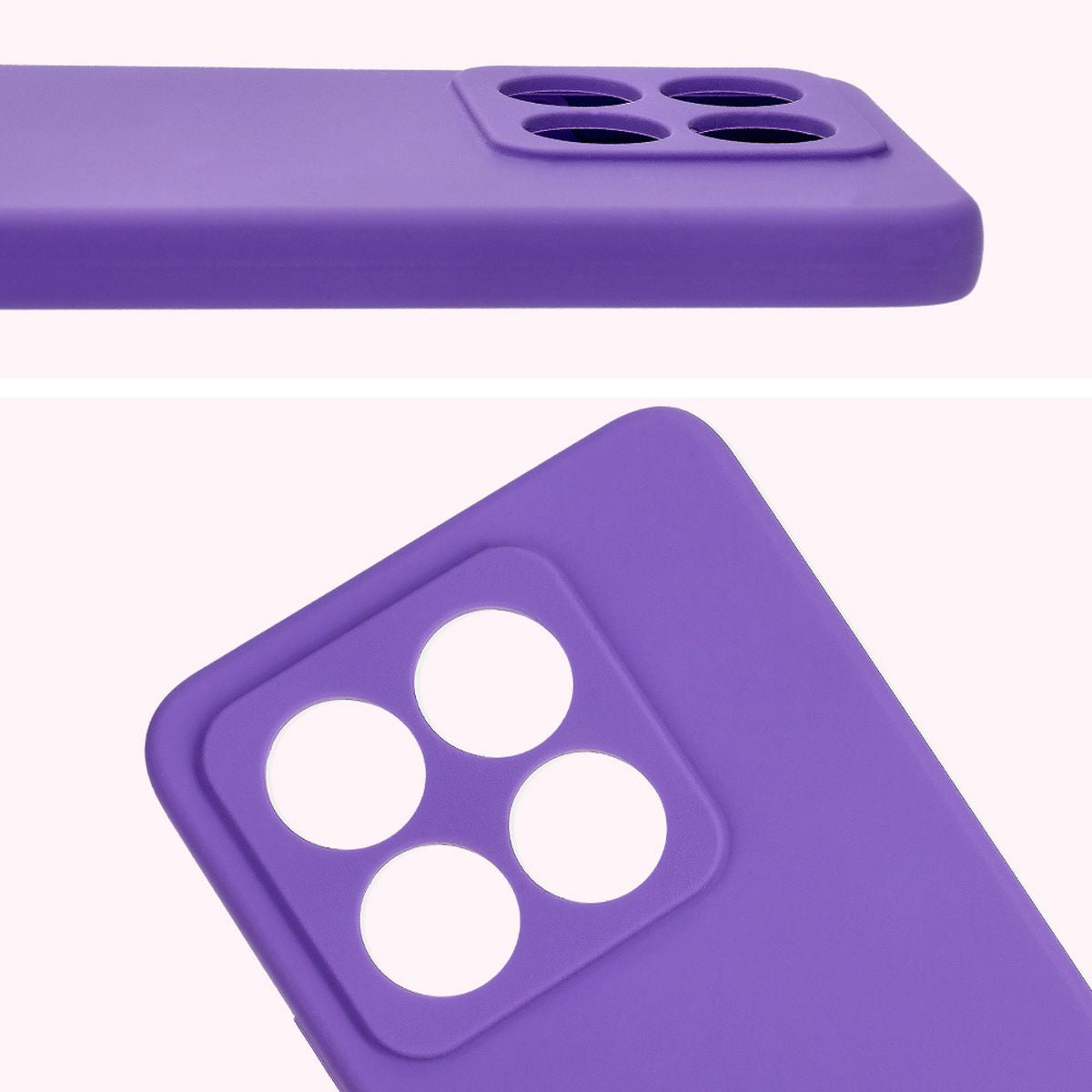 Silikon Handyhülle für Xiaomi Redmi 14C 4G / Poco C75, Bizon Soft Case, Violett
