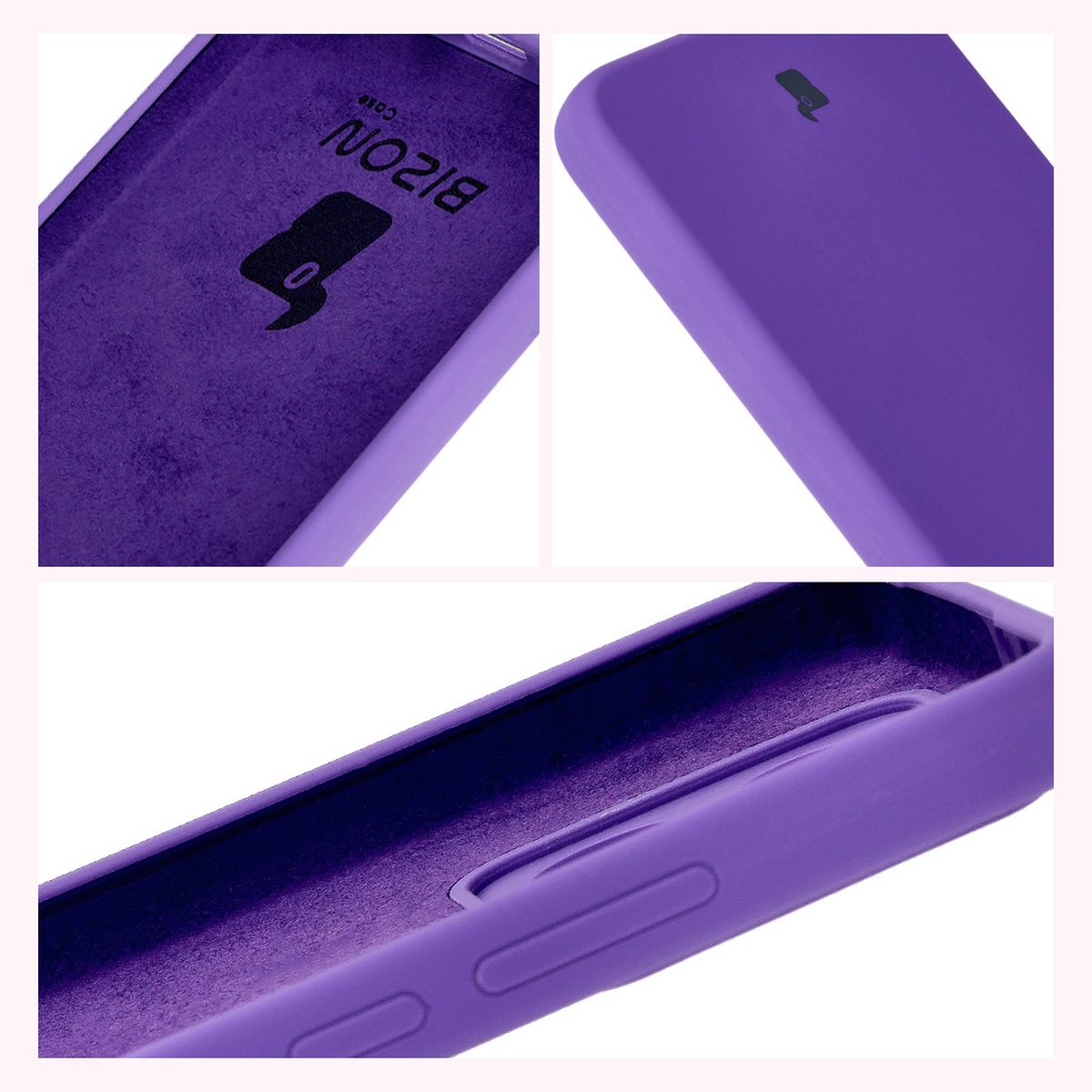 Silikon Handyhülle für Xiaomi Redmi 14C 4G / Poco C75, Bizon Soft Case, Violett