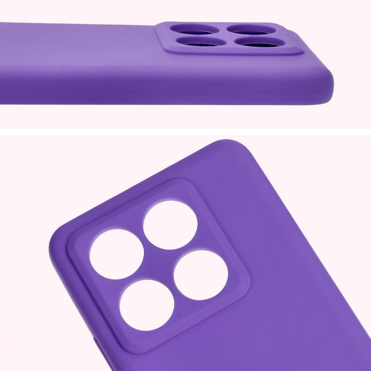 Silikon Handyhülle für Xiaomi 14T Pro, Bizon Soft Case, Violett