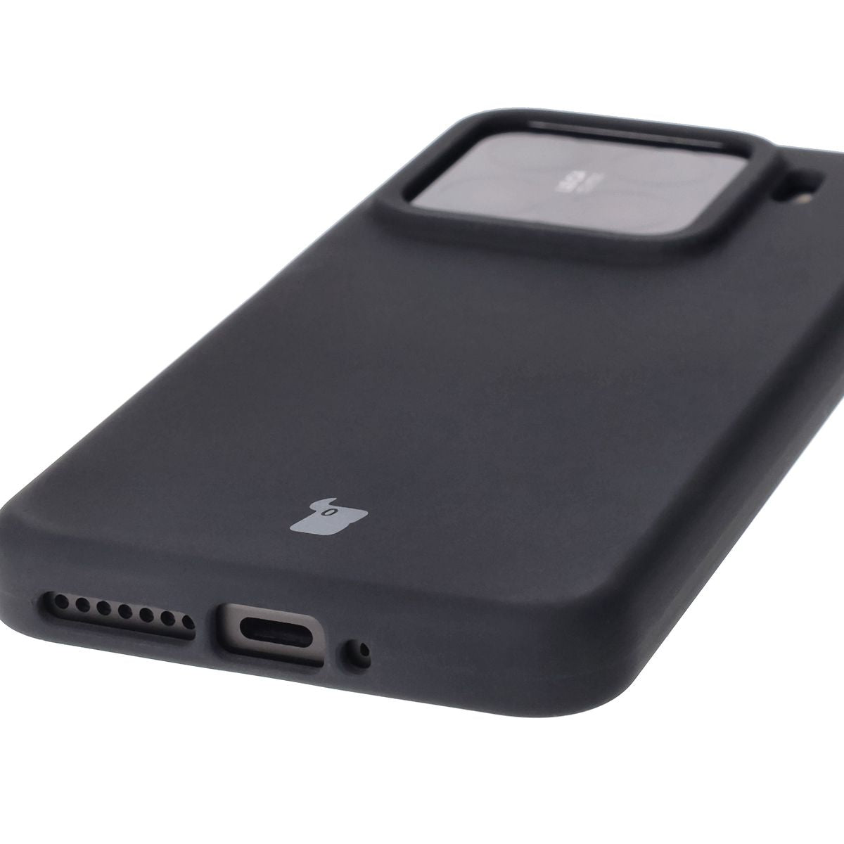 Silikon Handyhülle für Xiaomi 15, Bizon Soft Case, Schwarz