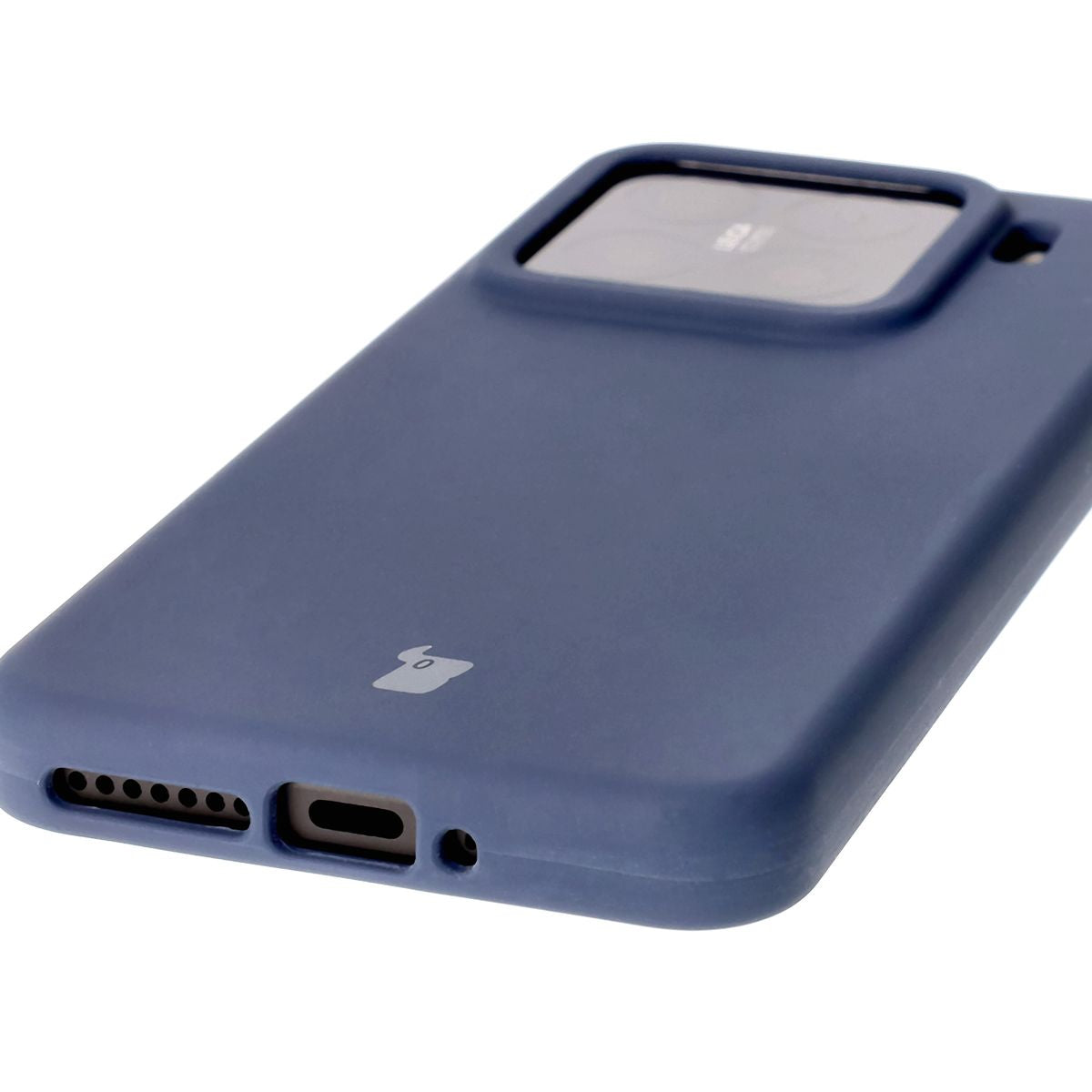 Silikon Handyhülle für Xiaomi 15, Bizon Soft Case, Dunkelblau