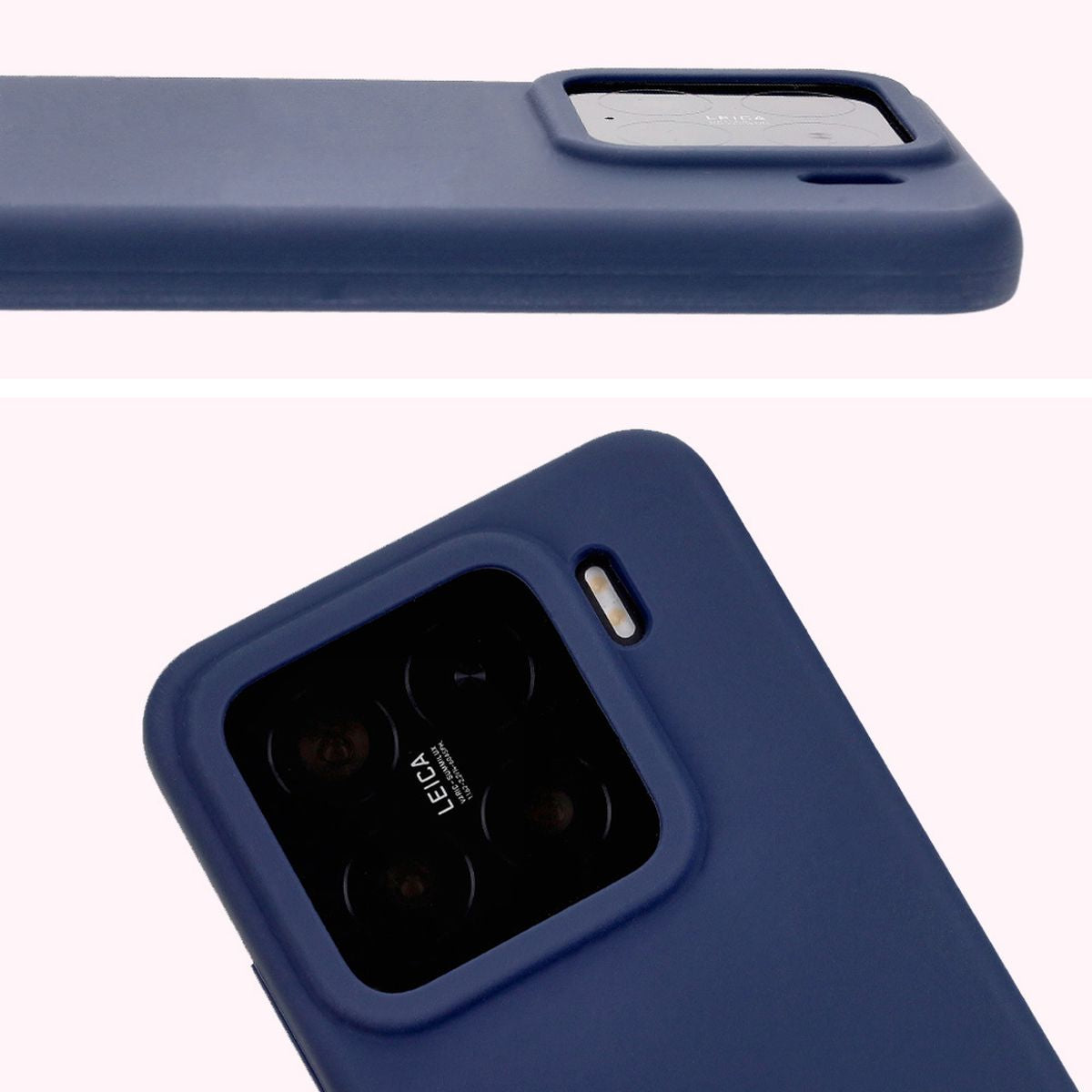 Silikon Handyhülle für Xiaomi 15, Bizon Soft Case, Dunkelblau