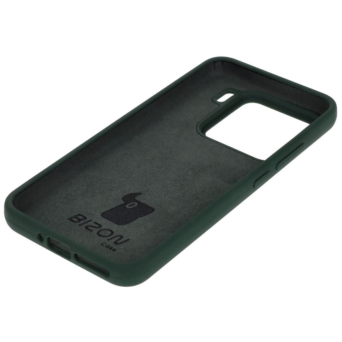 Silikon Handyhülle für Xiaomi 15, Bizon Soft Case, Dunkelgrün