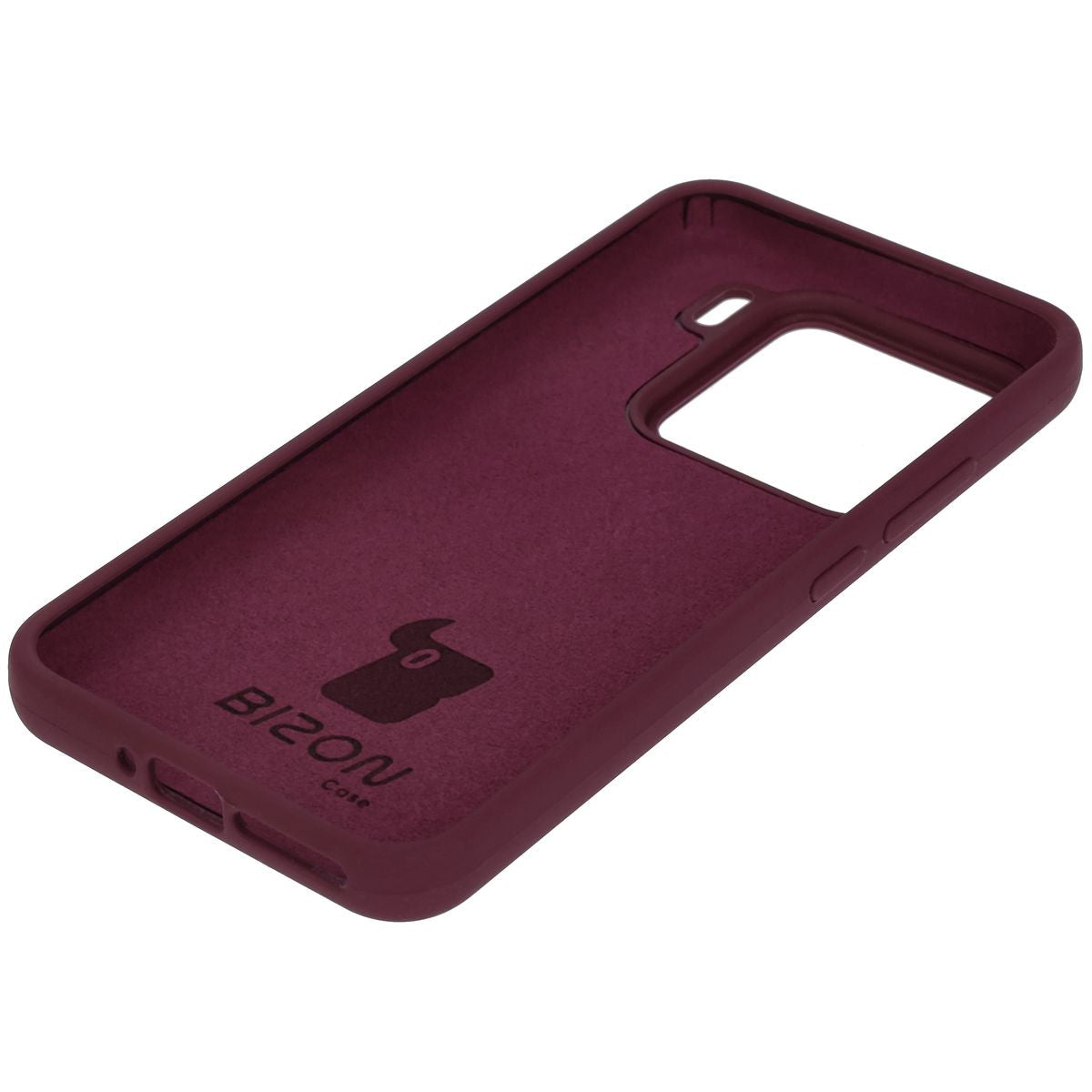 Silikon Handyhülle für Xiaomi 15, Bizon Soft Case, Pflaumenfarbe