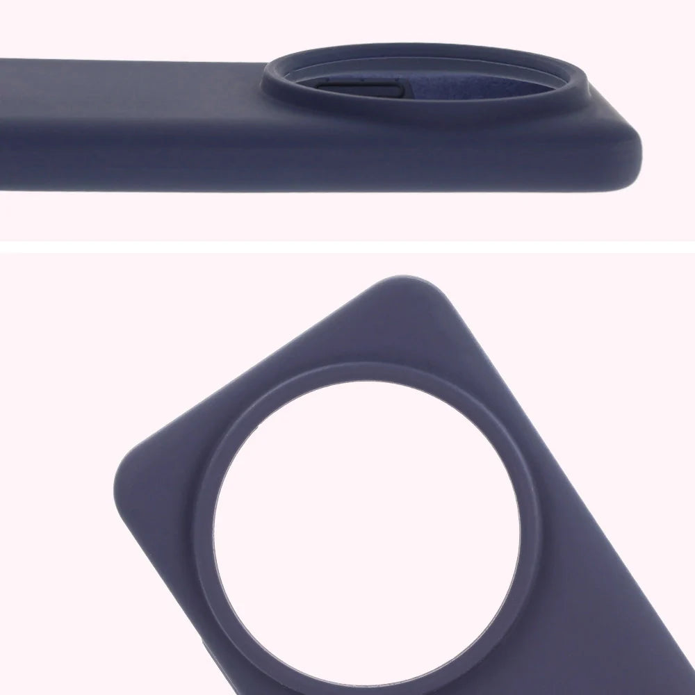Silikon Handyhülle für Xiaomi 15 Ultra, Bizon Soft Case, Dunkelblau