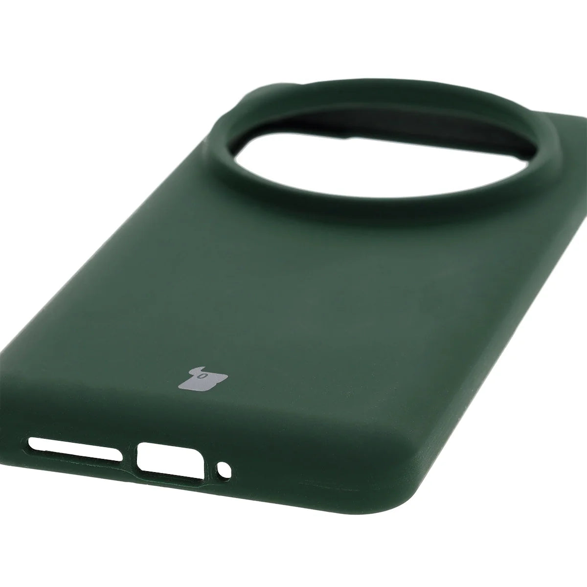 Silikon Handyhülle für Xiaomi 15 Ultra, Bizon Soft Case, Dunkelgrün
