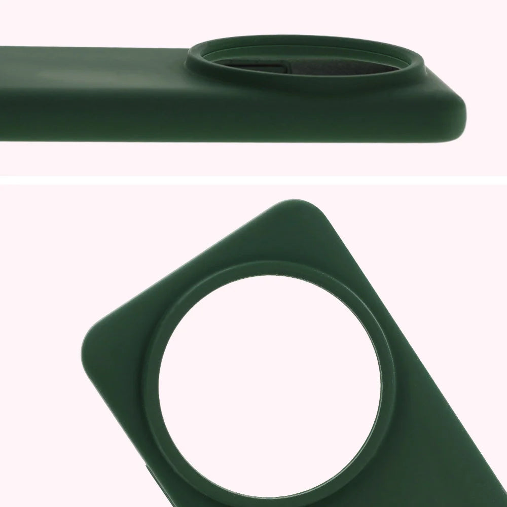Silikon Handyhülle für Xiaomi 15 Ultra, Bizon Soft Case, Dunkelgrün