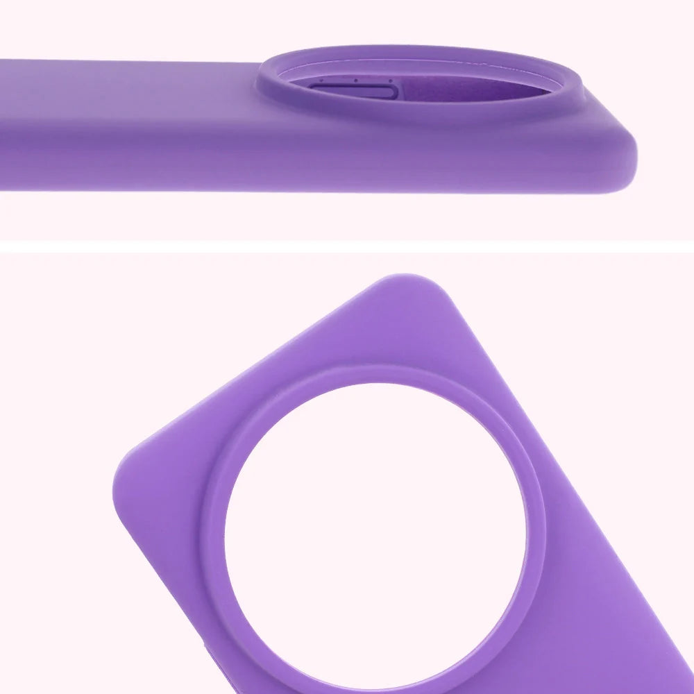 Silikon Handyhülle für Xiaomi 15 Ultra, Bizon Soft Case, Violett