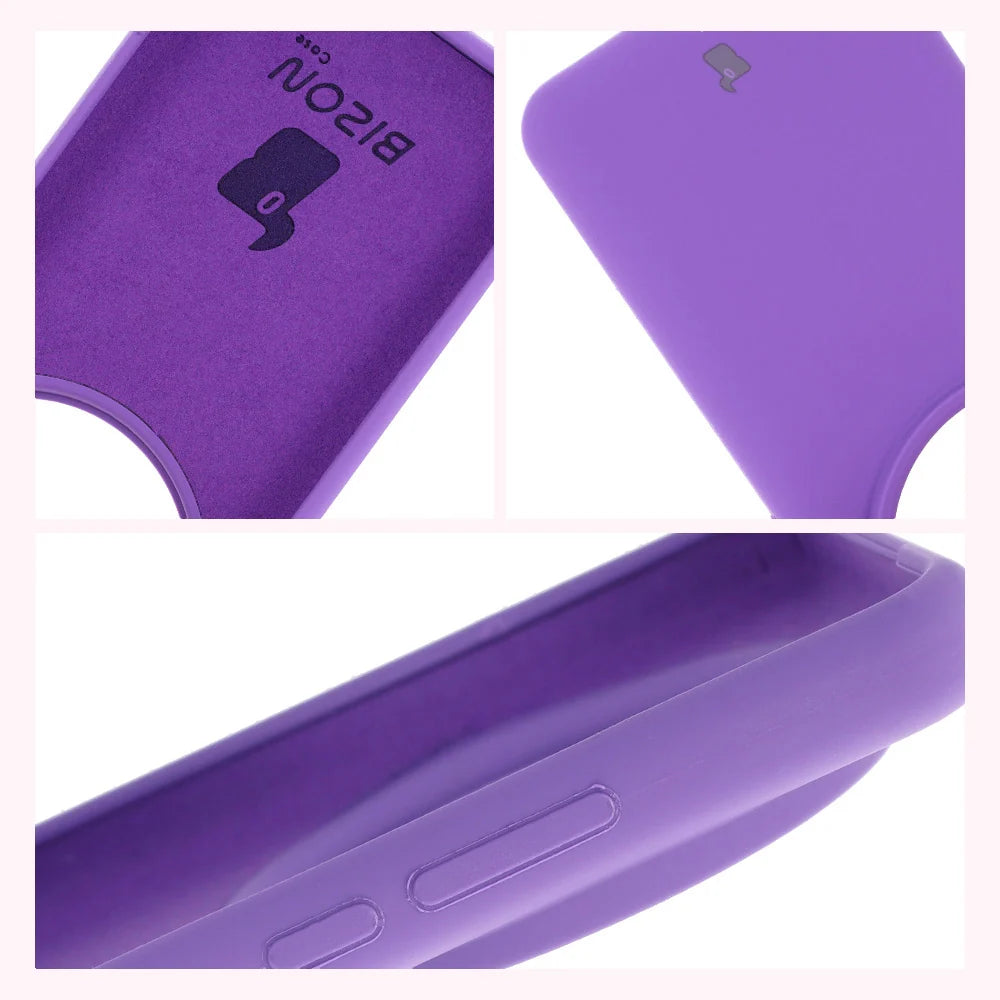Silikon Handyhülle für Xiaomi 15 Ultra, Bizon Soft Case, Violett