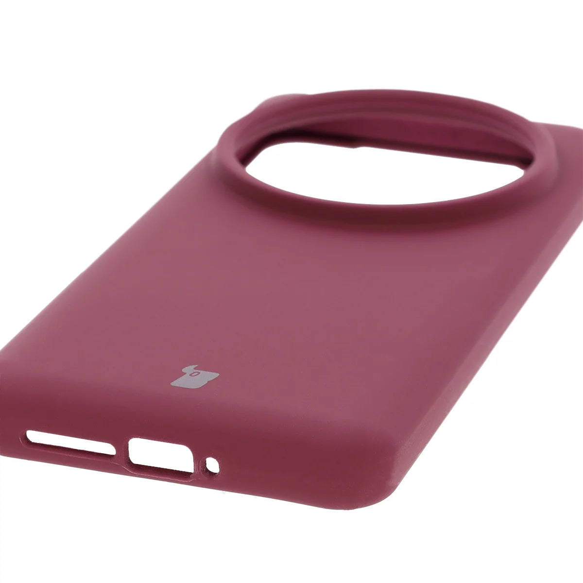 Silikon Handyhülle für Xiaomi 15 Ultra, Bizon Soft Case, Pflaumenfarbe