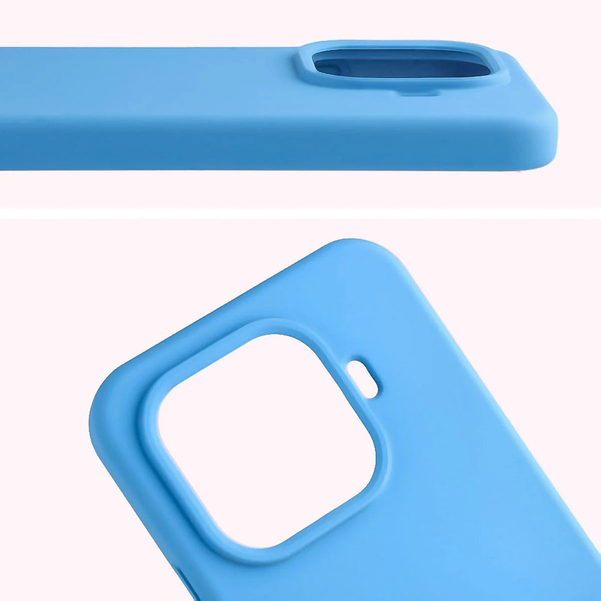 Silikon Handyhülle für Xiaomi 15T Pro, Bizon Soft Case, Blau