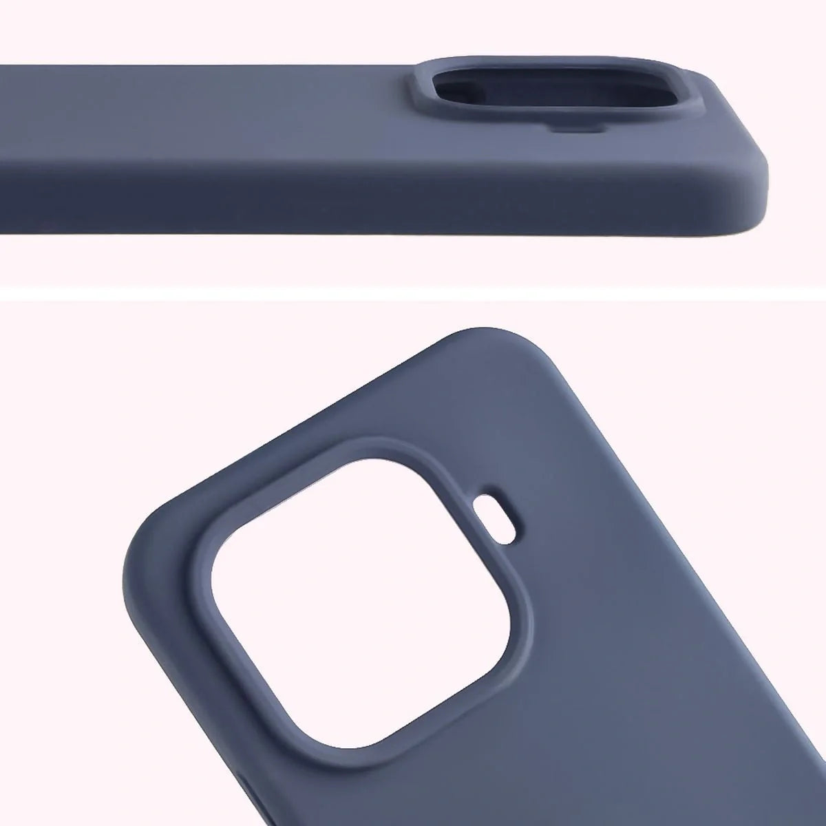 Silikon Handyhülle für Xiaomi 15T Pro, Bizon Soft Case, Dunkelblau