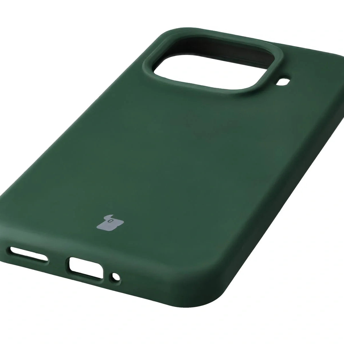 Silikon Handyhülle für Xiaomi 15T Pro, Bizon Soft Case, Dunkelgrün