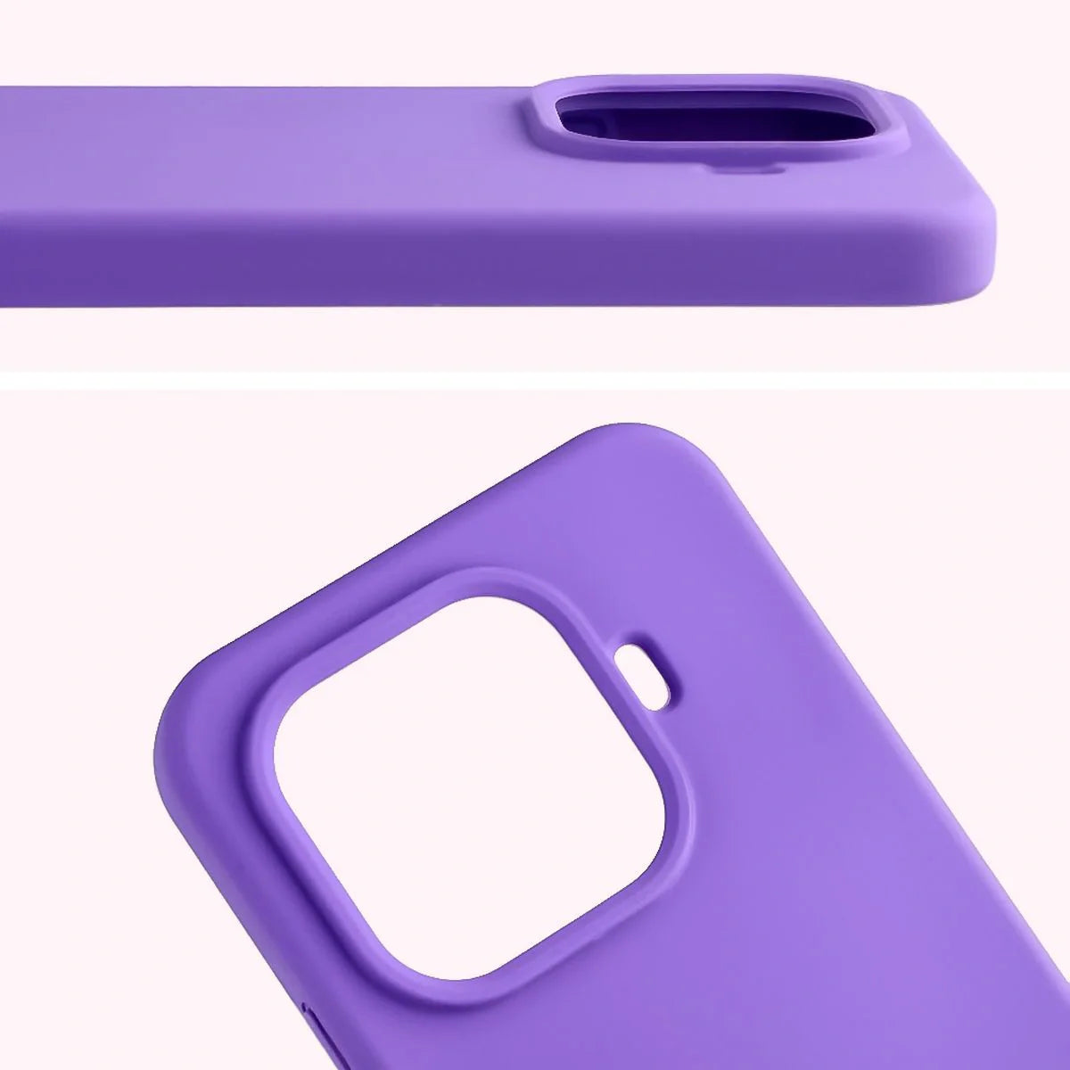 Silikon Handyhülle für Xiaomi 15T Pro, Bizon Soft Case, Violett
