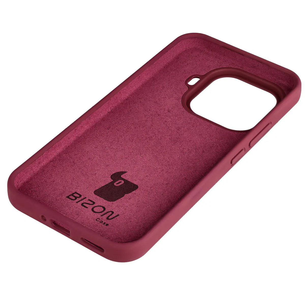 Silikon Handyhülle für Xiaomi 15T Pro, Bizon Soft Case, Pflaumenfarbe