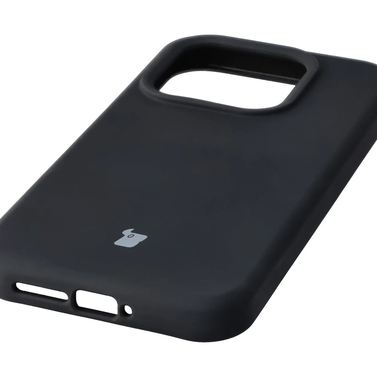 Silikon Handyhülle für Xiaomi 17, Bizon Soft Case, Schwarz
