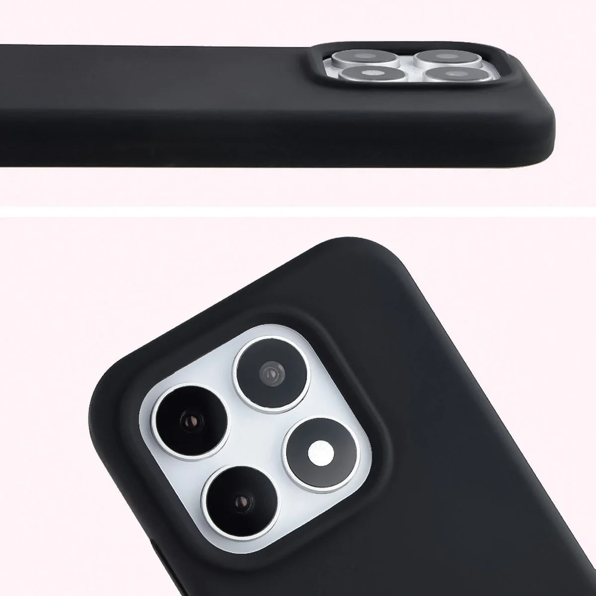 Silikon Handyhülle für Xiaomi 17, Bizon Soft Case, Schwarz