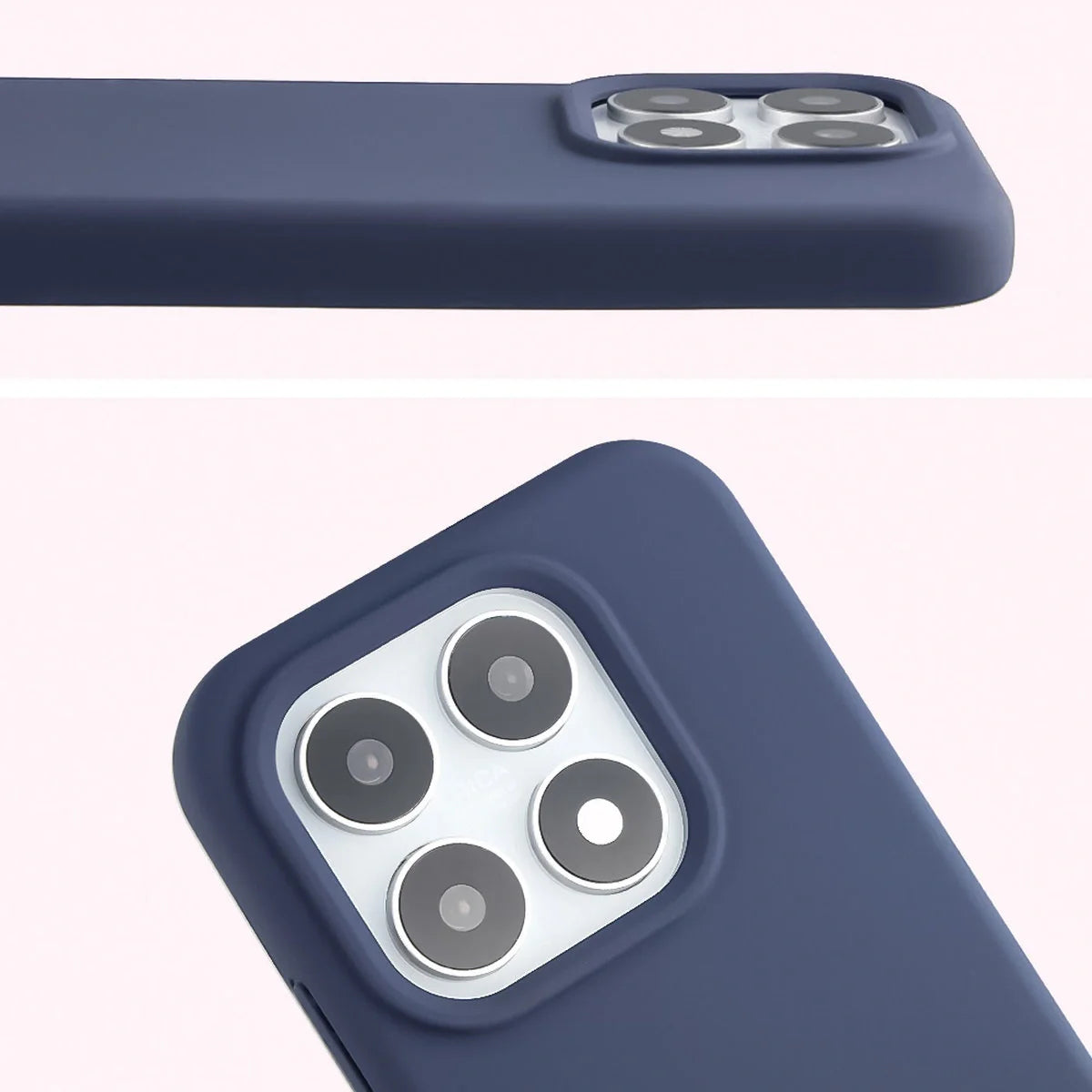 Silikon Handyhülle für Xiaomi 17, Bizon Soft Case, Dunkelblau