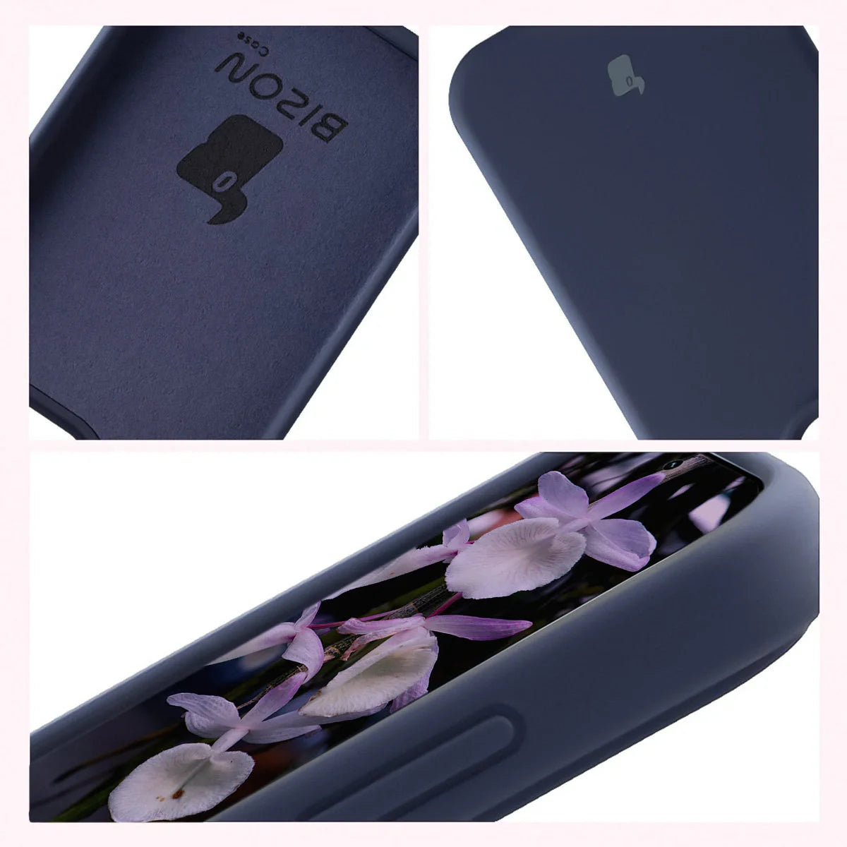 Silikon Handyhülle für Xiaomi 17, Bizon Soft Case, Dunkelblau