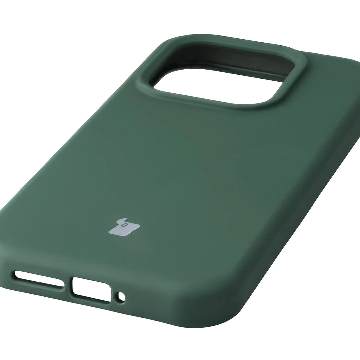 Silikon Handyhülle für Xiaomi 17, Bizon Soft Case, Dunkelgrün