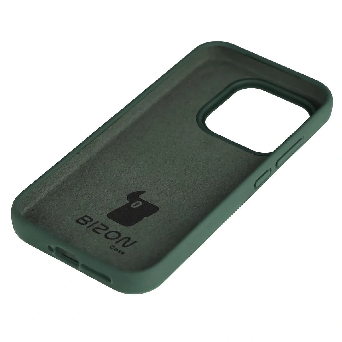 Silikon Handyhülle für Xiaomi 17, Bizon Soft Case, Dunkelgrün