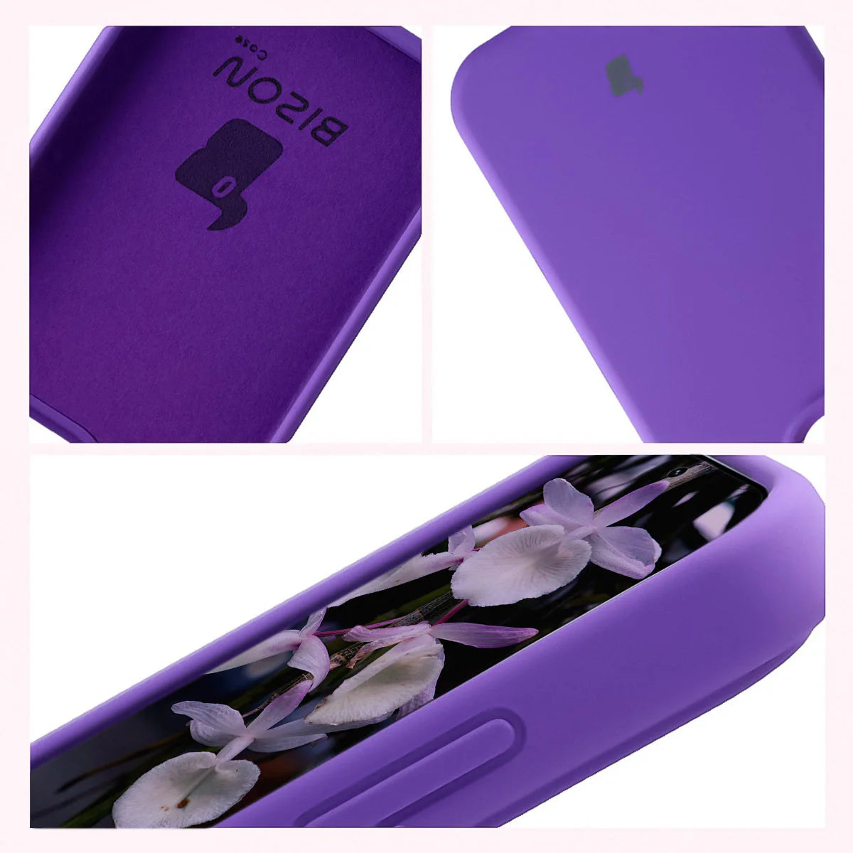 Silikon Handyhülle für Xiaomi 17, Bizon Soft Case, Violett