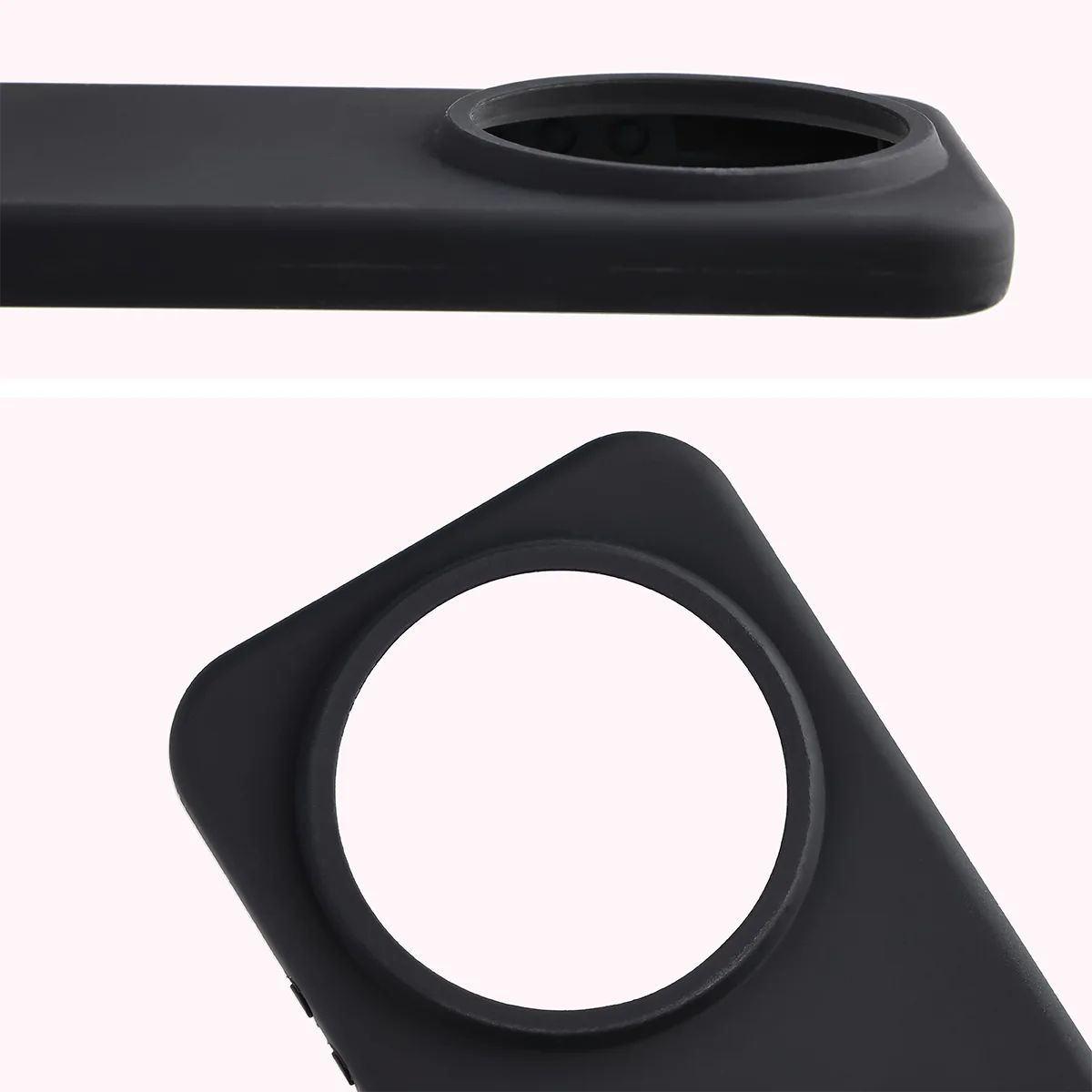 Silikon Handyhülle für Xiaomi 17 Ultra, Bizon Soft Case, Schwarz
