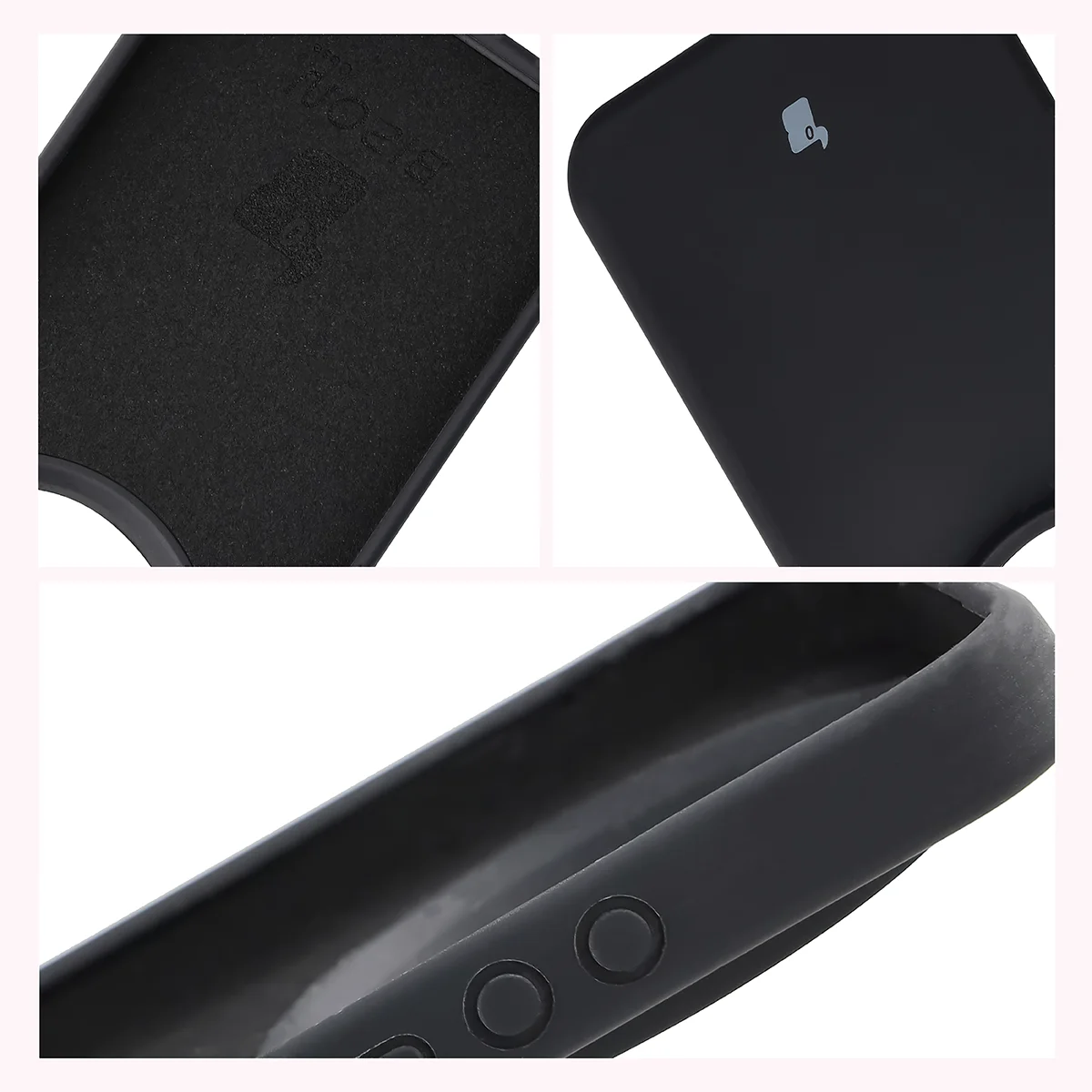 Silikon Handyhülle für Xiaomi 17 Ultra, Bizon Soft Case, Schwarz