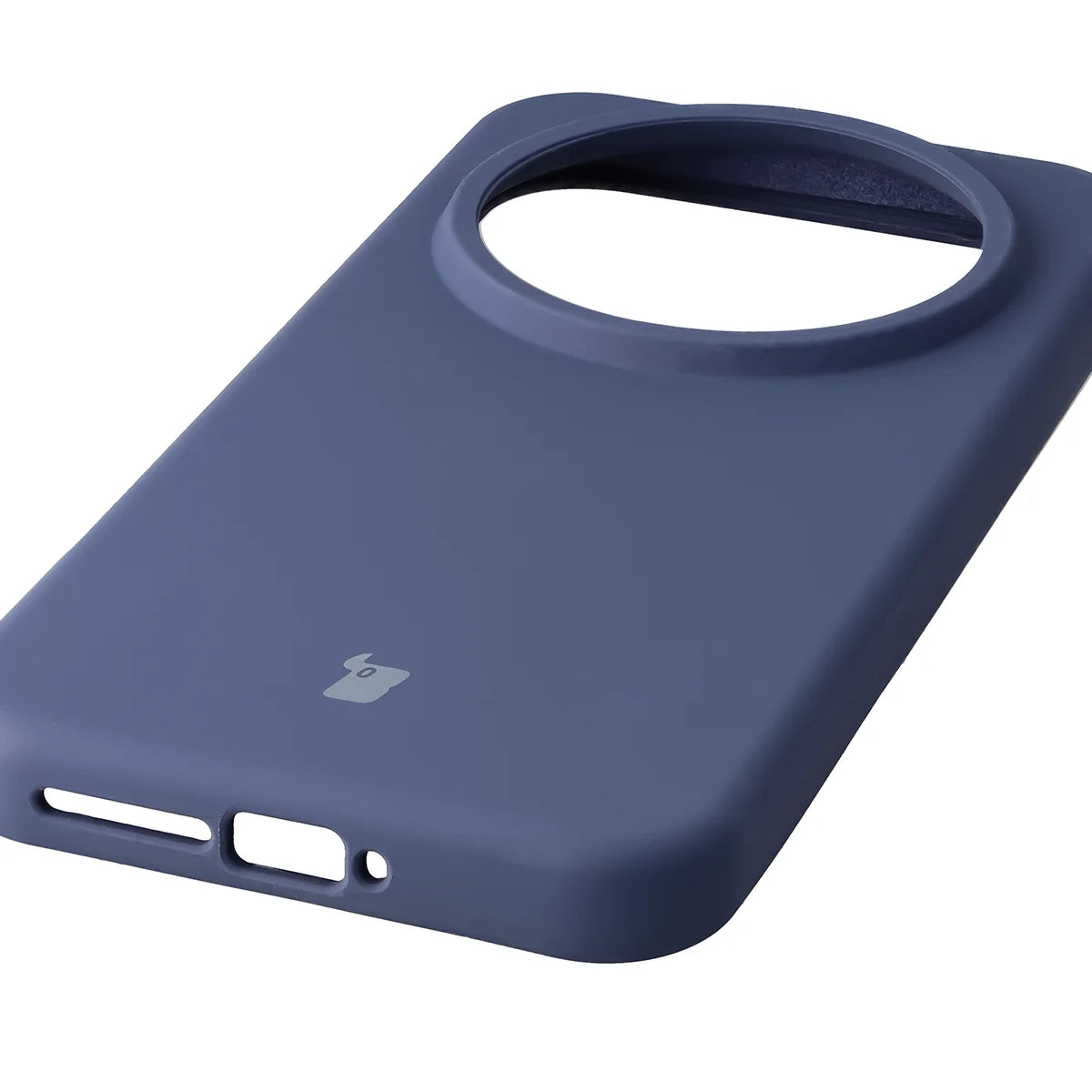 Silikon Handyhülle für Xiaomi 17 Ultra, Bizon Soft Case, Dunkelblau