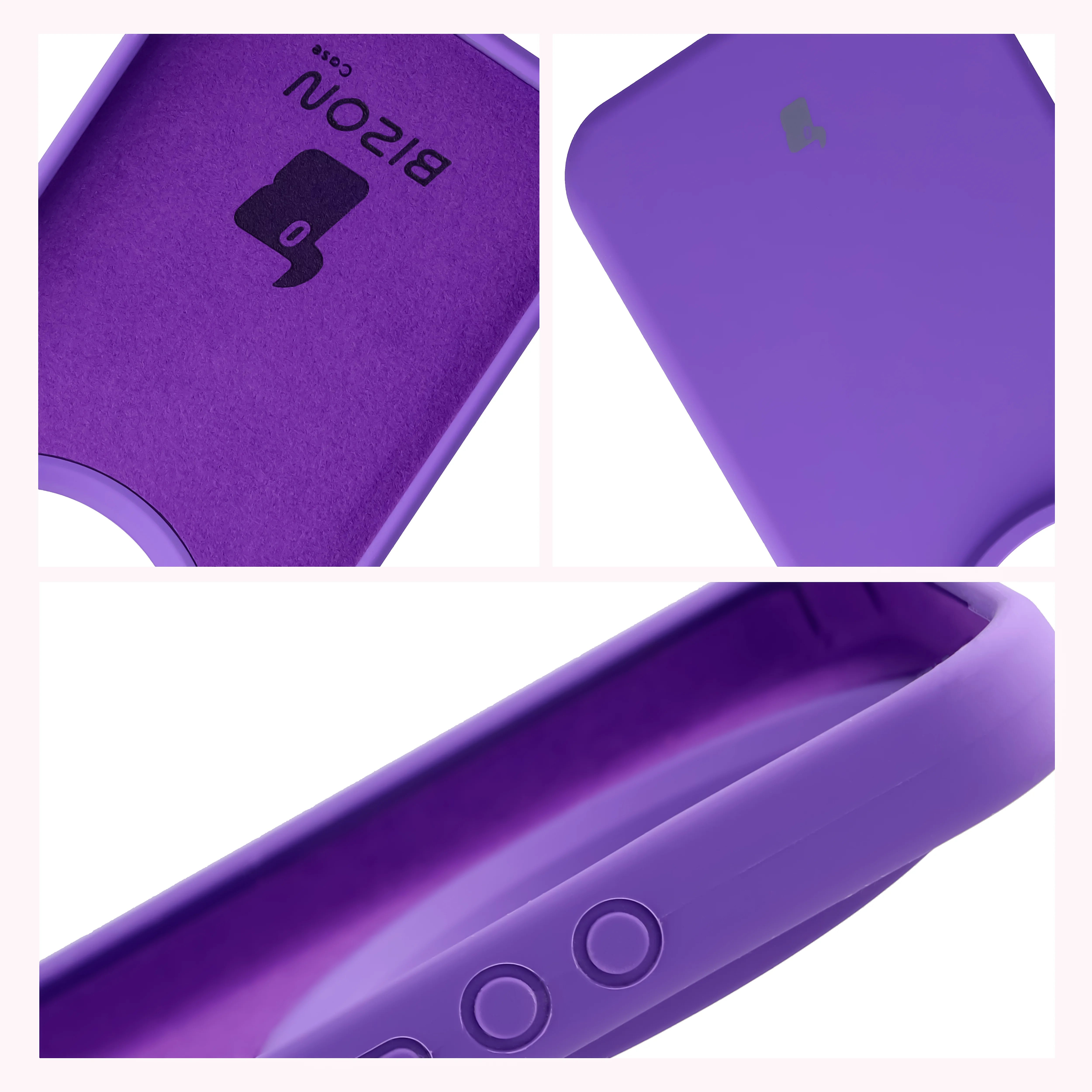 Silikon Handyhülle für Xiaomi 17 Ultra, Bizon Soft Case, Violett