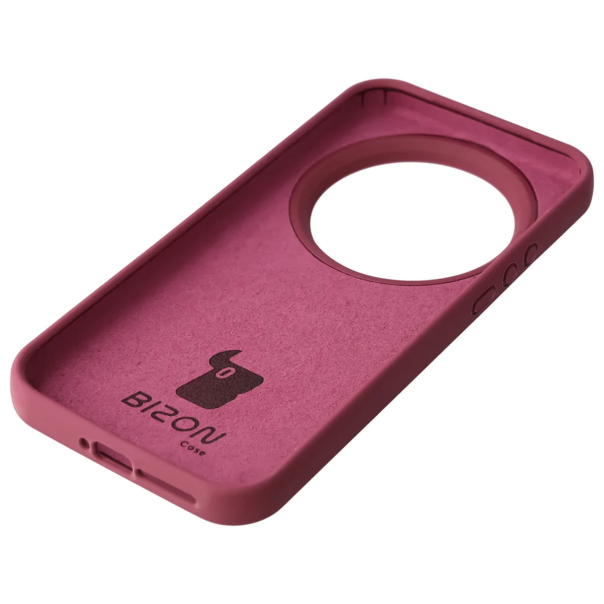 Silikon Handyhülle für Xiaomi 17 Ultra, Bizon Soft Case, Pflaumenfarbe