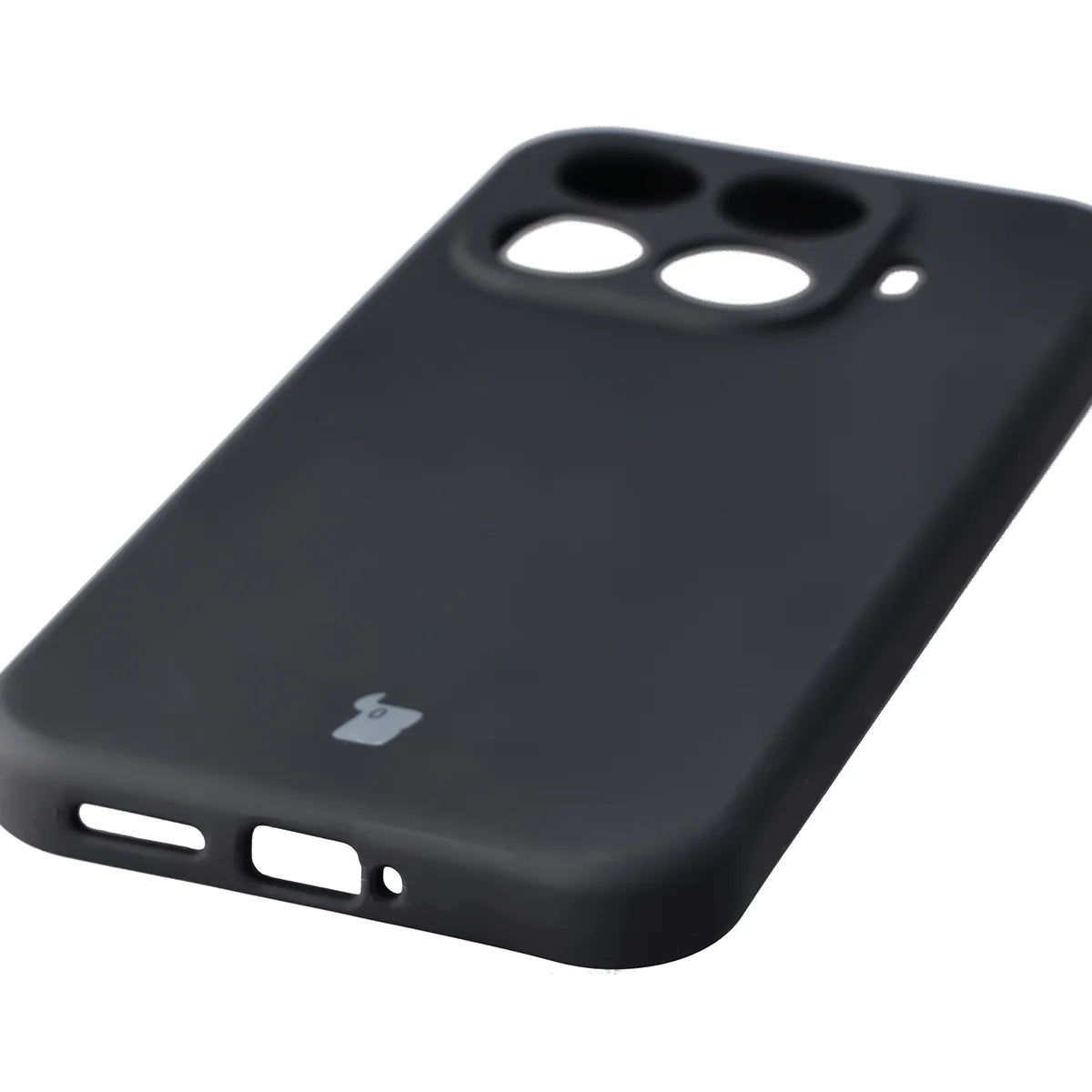 Silikon Handyhülle für Xiaomi 17T, Bizon Soft Case, Schwarz