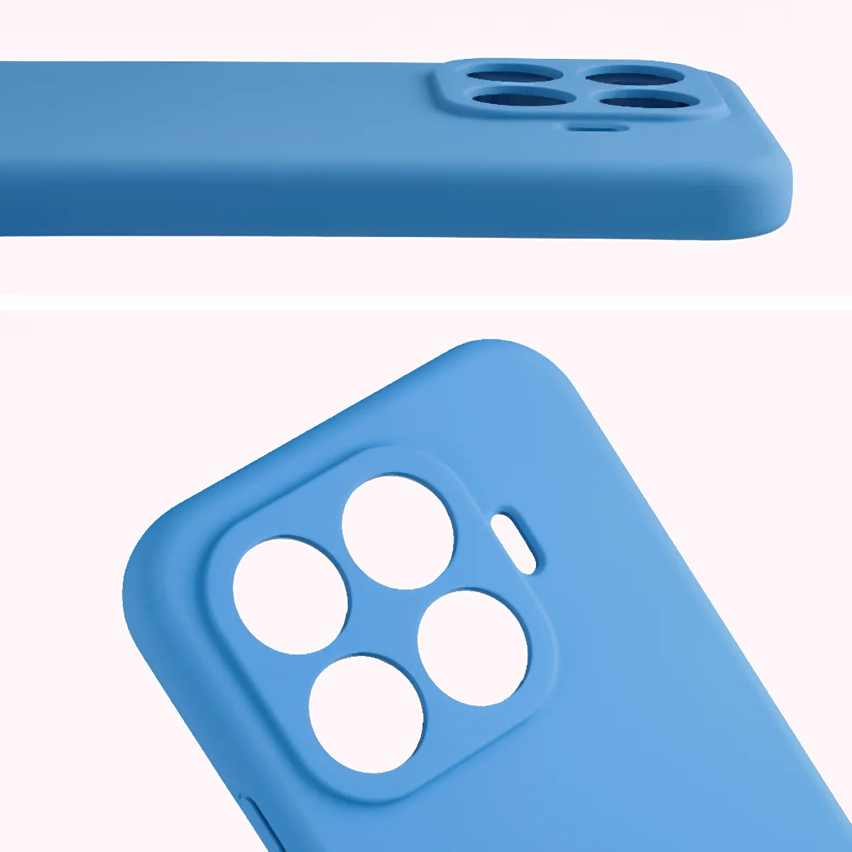 Silikon Handyhülle für Xiaomi 17T, Bizon Soft Case, Blau