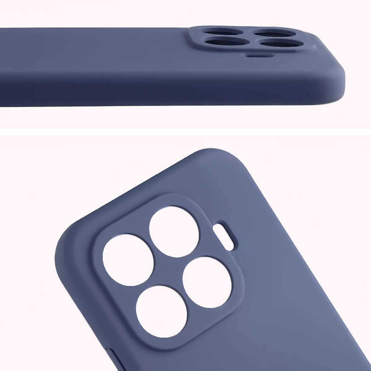 Silikon Handyhülle für Xiaomi 17T, Bizon Soft Case, Dunkelblau