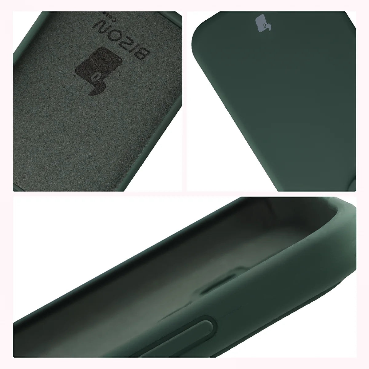 Silikon Handyhülle für Xiaomi 17T, Bizon Soft Case, Dunkelgrün