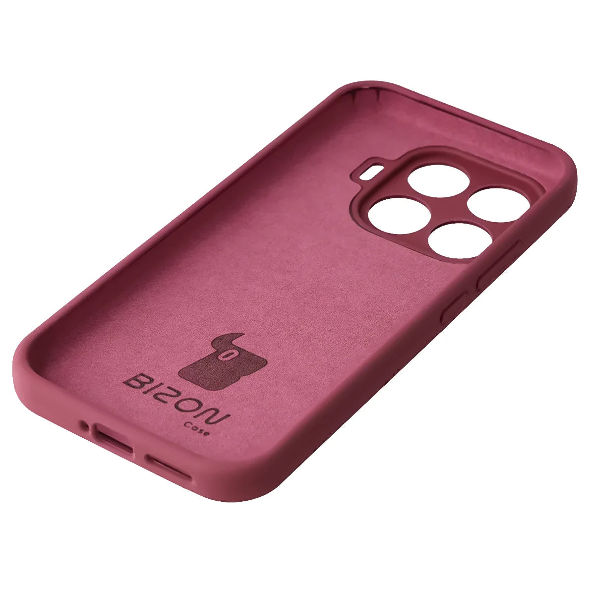 Silikon Handyhülle für Xiaomi 17T, Bizon Soft Case, Pflaumenfarbe