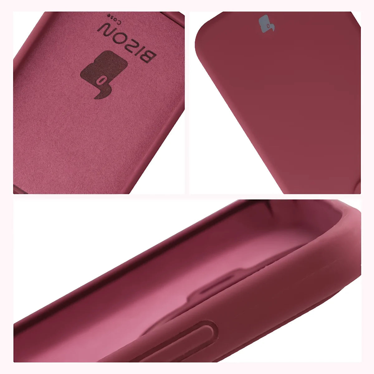 Silikon Handyhülle für Xiaomi 17T, Bizon Soft Case, Pflaumenfarbe