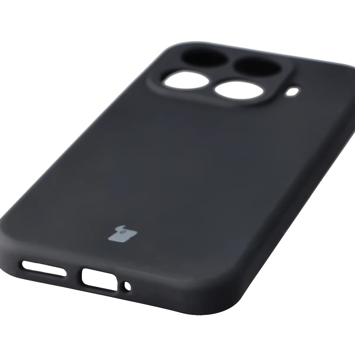 Silikon Handyhülle für Xiaomi 17T Pro, Bizon Soft Case, Schwarz