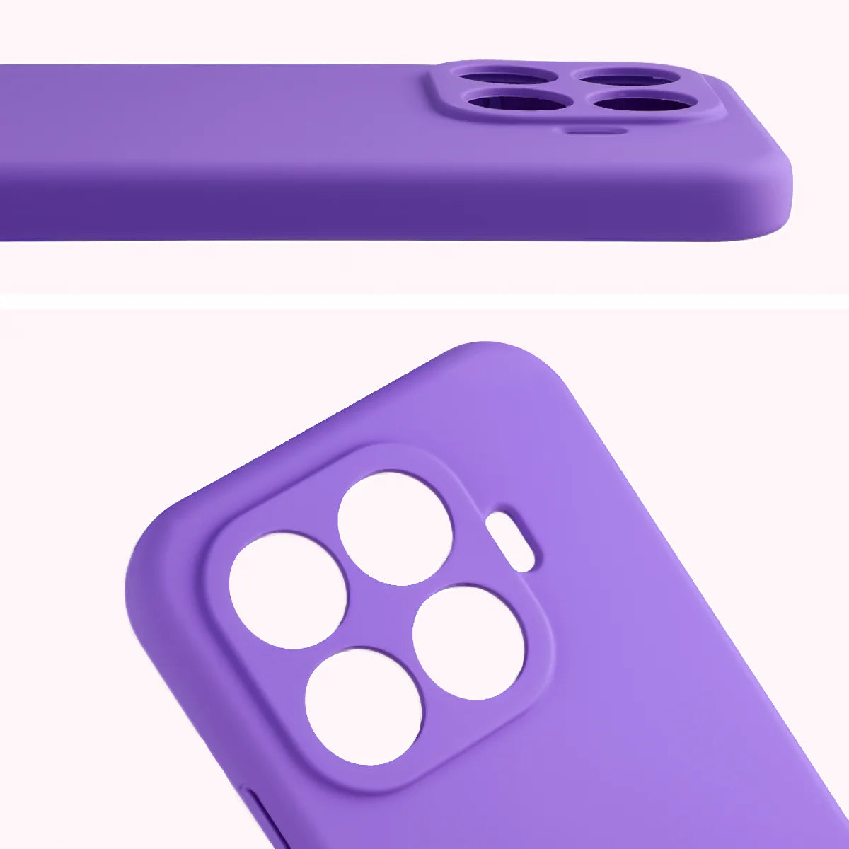 Silikon Handyhülle für Xiaomi 17T Pro, Bizon Soft Case, Violett