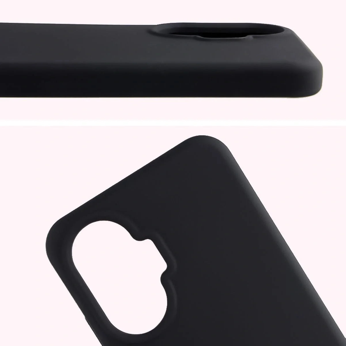 Silikon Handyhülle für Xiaomi POCO F7, Bizon Soft Case, Schwarz