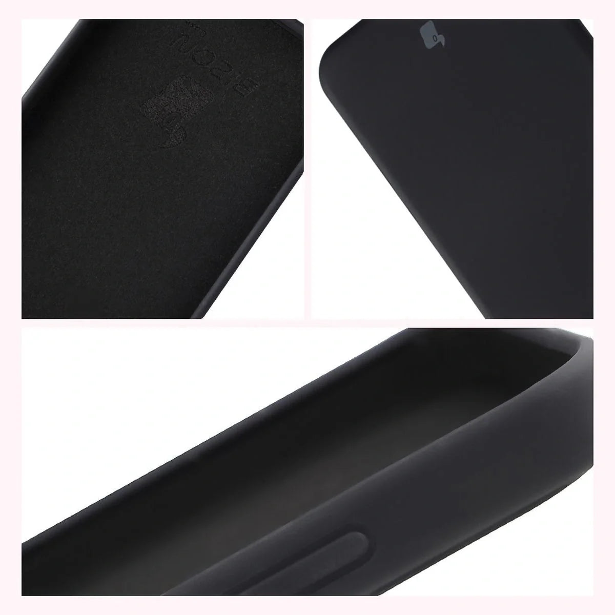 Silikon Handyhülle für Xiaomi POCO F7, Bizon Soft Case, Schwarz