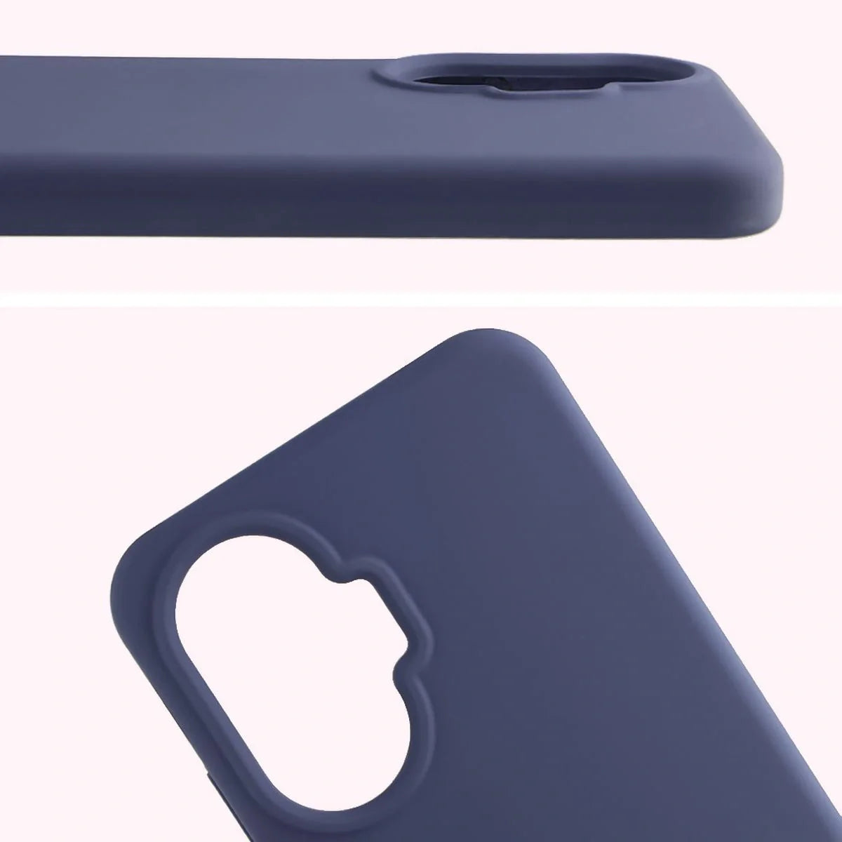 Silikon Handyhülle für Xiaomi POCO F7, Bizon Soft Case, Dunkelblau