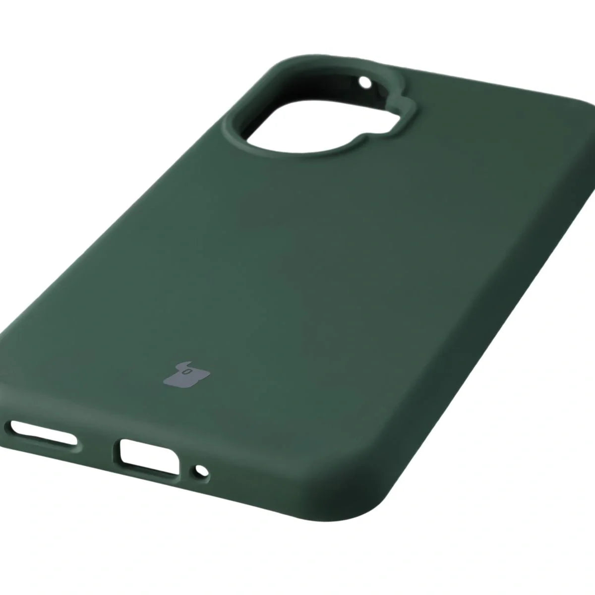 Silikon Handyhülle für Xiaomi POCO F7, Bizon Soft Case, Dunkelgrün