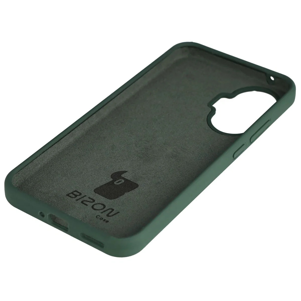 Silikon Handyhülle für Xiaomi POCO F7, Bizon Soft Case, Dunkelgrün