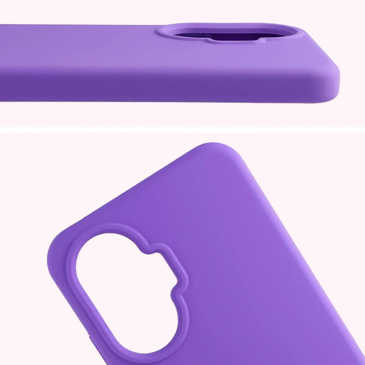 Silikon Handyhülle für Xiaomi POCO F7, Bizon Soft Case, Violett