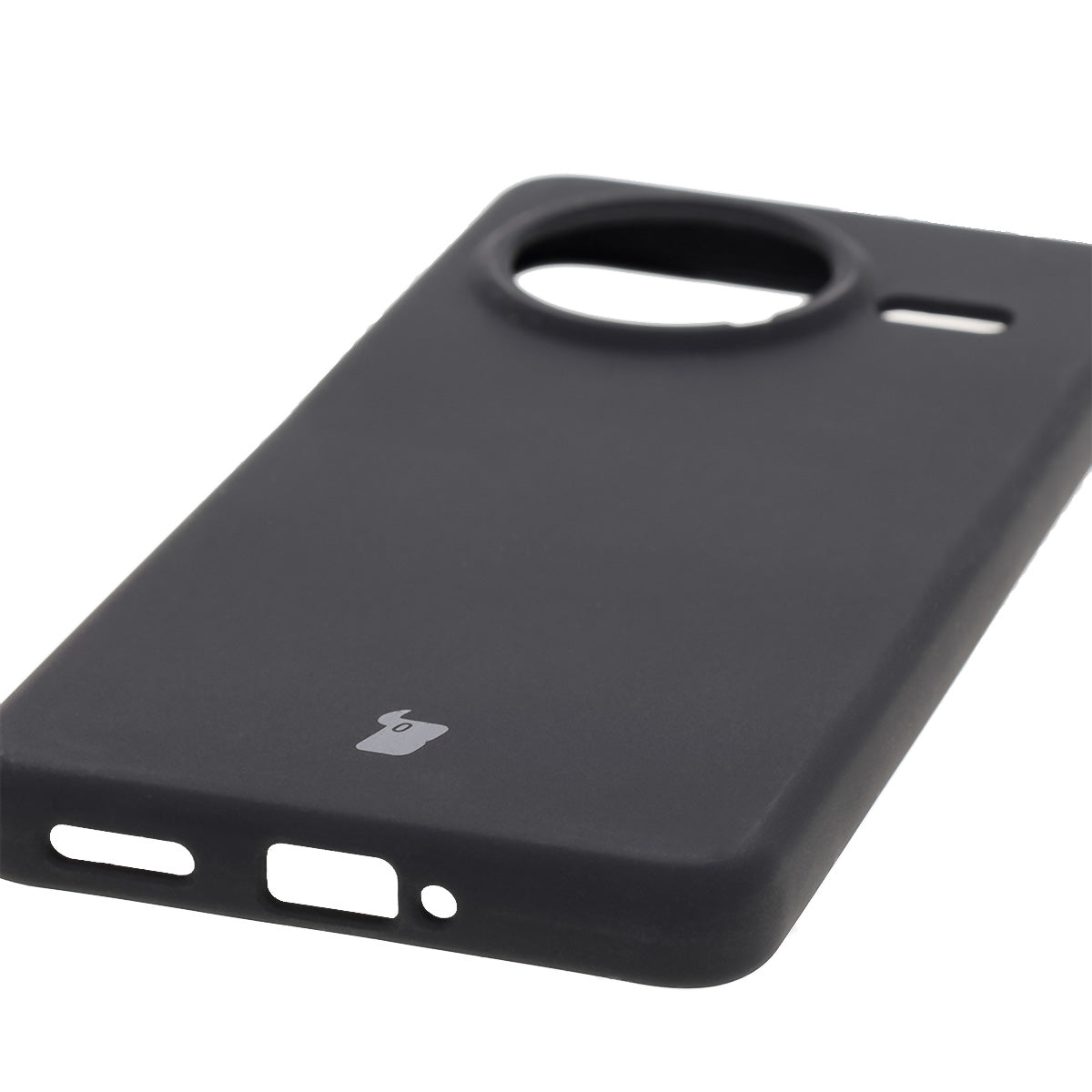 Silikon Handyhülle für Xiaomi POCO F7 Pro, Bizon Soft Case, Schwarz