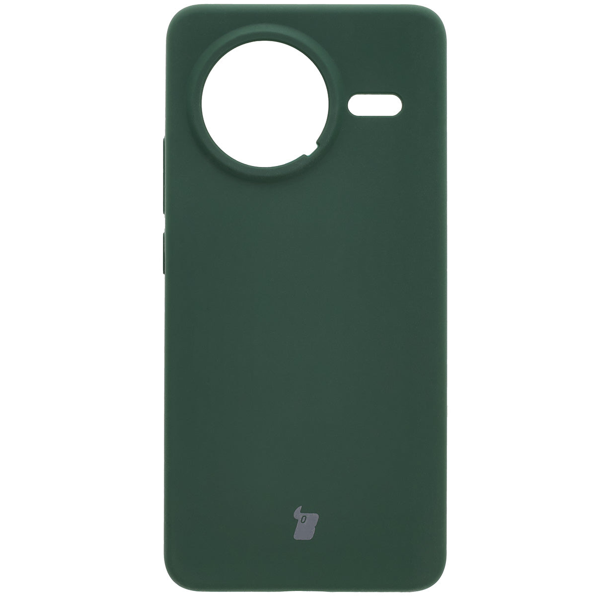 Silikon Handyhülle für Xiaomi POCO F7 Pro, Bizon Soft Case, Dunkelgrün