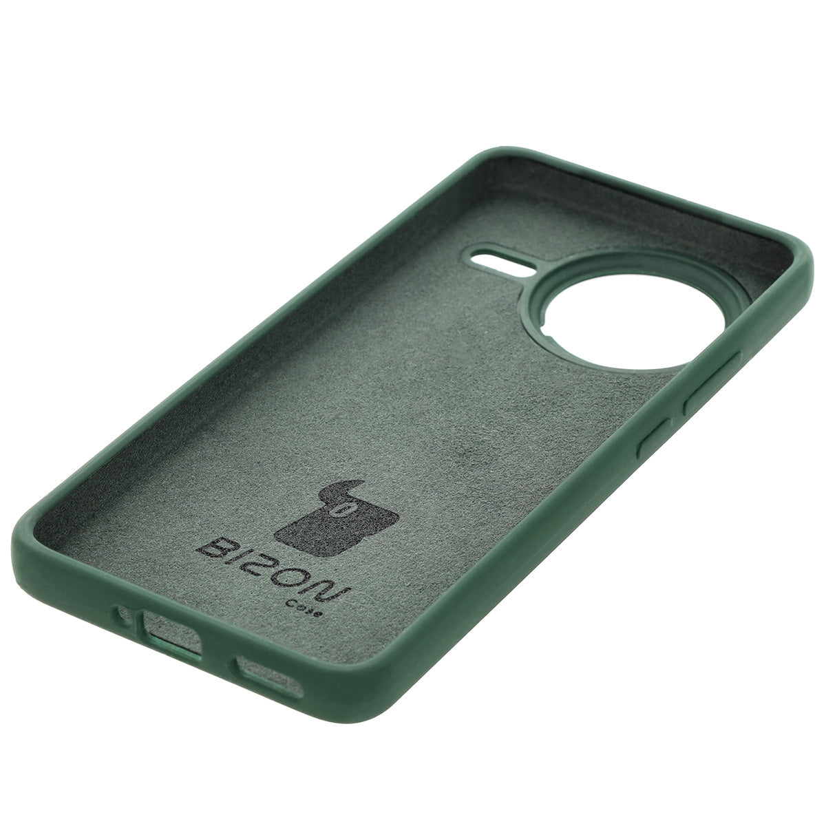 Silikon Handyhülle für Xiaomi POCO F7 Pro, Bizon Soft Case, Dunkelgrün