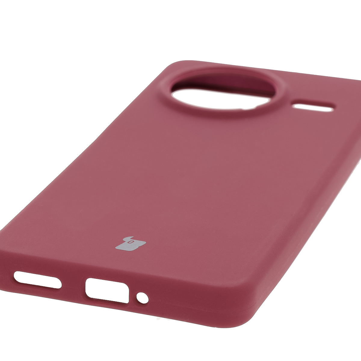 Silikon Handyhülle für Xiaomi POCO F7 Pro, Bizon Soft Case, Pflaumenfarbe