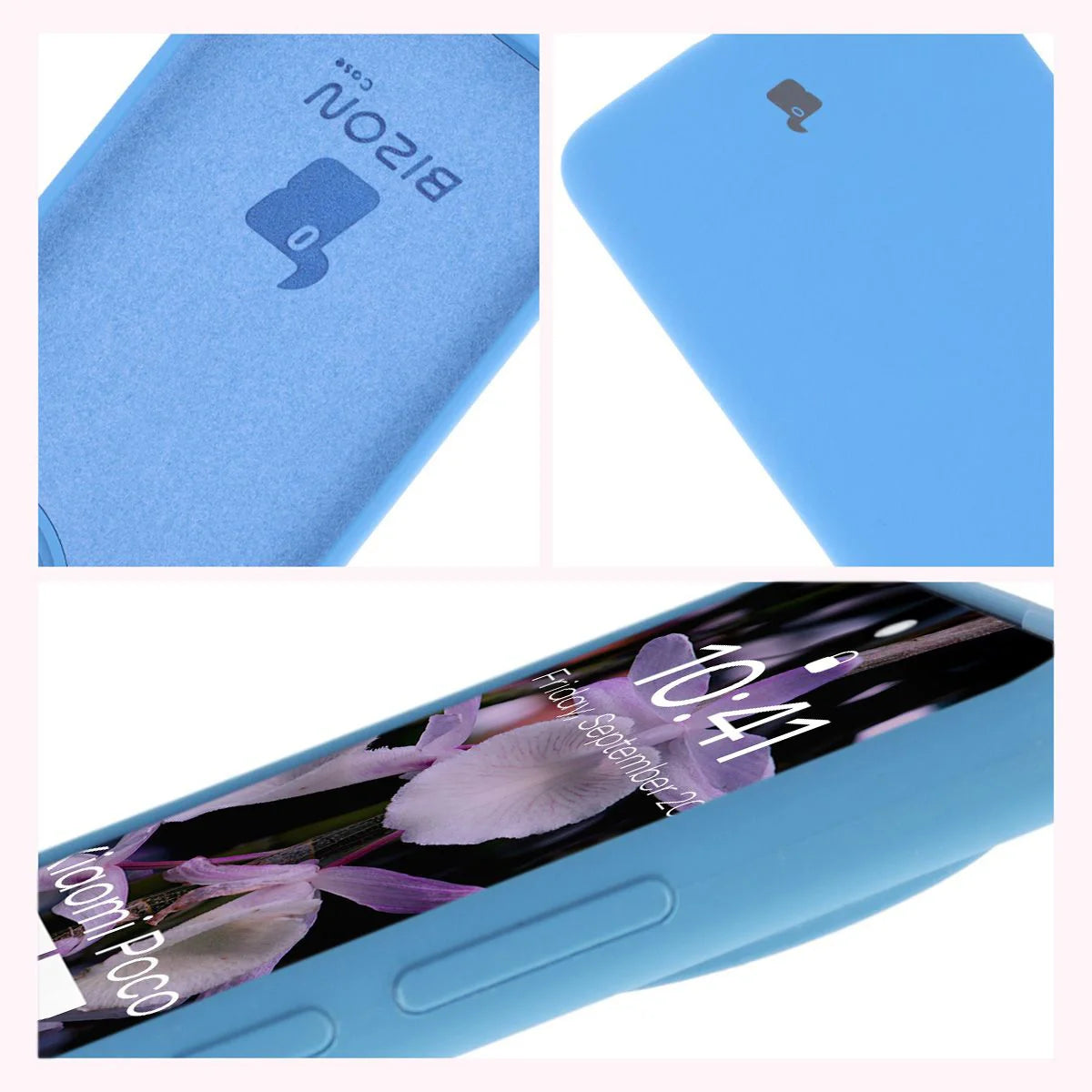 Silikon Handyhülle für Xiaomi POCO F7 Ultra, Bizon Soft Case, Blau